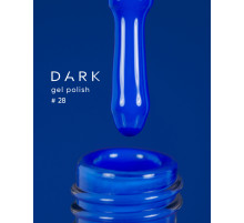 Gel polish DARK No. 028, bright blue, 6 ml