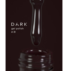 Гель-лак DARK №031, коричнево-фіолетовий, 6 мл