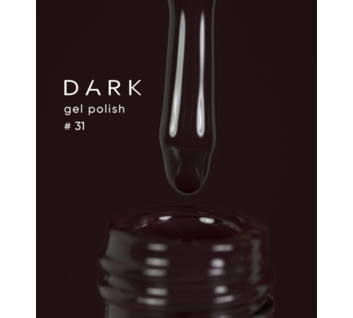 Гель-лак DARK №031, коричневый, 10 мл