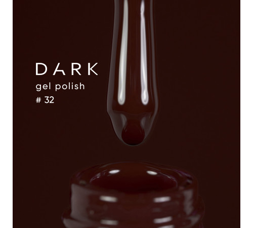 Гель-лак DARK №032, коричневий, 10 мл