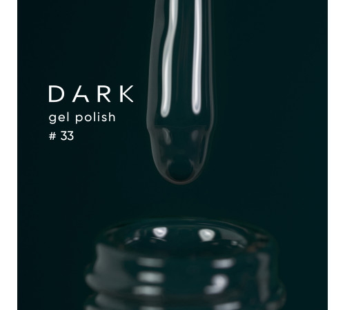 Гель-лак DARK №033, темно-зелений, 10 мл