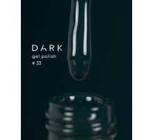 Gel polish DARK No. 033, dark green, 6 ml