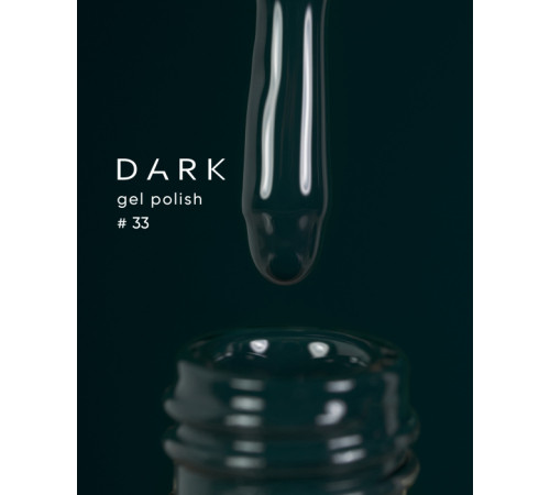 Гель-лак DARK №033, темно-зелений, 6 мл