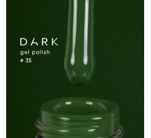 Гель-лак DARK №035, насичений зелений, 10 мл