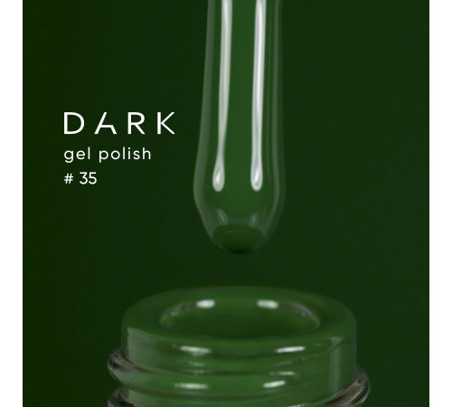 Гель-лак DARK №035, насыщенный зеленый, 10 мл