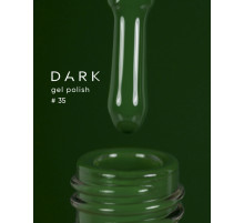 Гель-лак DARK №035, насичений зелений, 6 мл