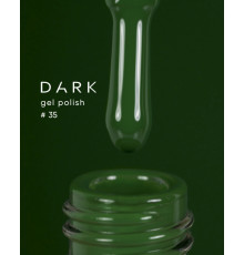 Гель-лак DARK №035, насичений зелений, 6 мл