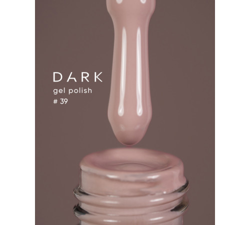 Гель-лак DARK №039, світлий бежево-ліловий, 6 мл