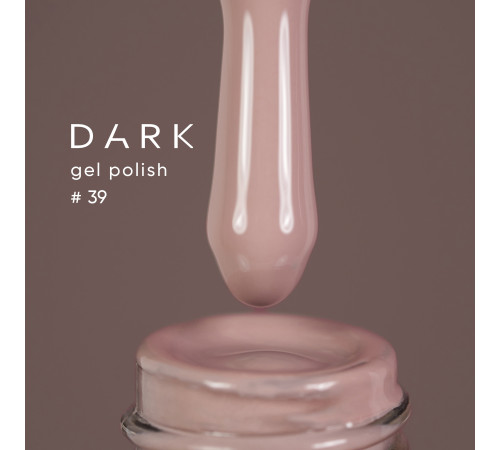 Гель-лак DARK №039, світлий бежево-ліловий, 10 мл