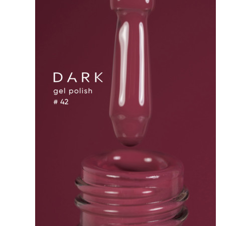 Гель-лак DARK №042, бежево-сливовий, 6 мл