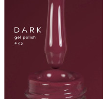DARK gel polish No. 043, pink-plum, 10 ml