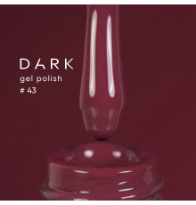 DARK gel polish No. 043, pink-plum, 10 ml