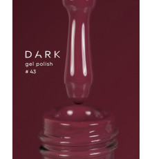DARK gel polish No. 043, pink-plum, 6 ml