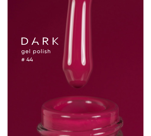 Gel polish DARK No. 044, dark crimson, 10 ml