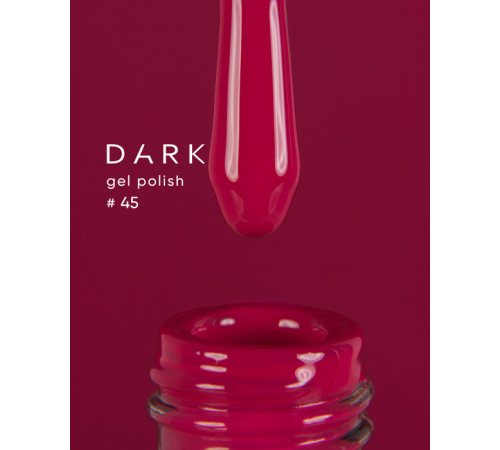 Гель-лак DARK №045, яскраво-малиновий, 6 мл