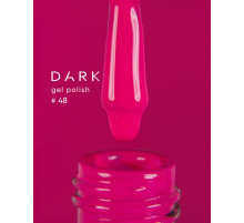 Gel polish DARK No. 048, bright rich pink, 6 ml