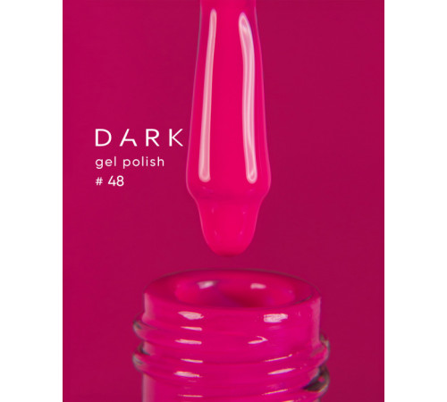 Гель-лак DARK №048, яскравий насичено-рожевий, 6 мл