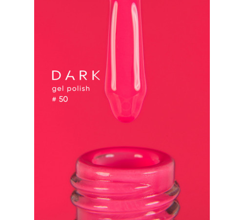 Гель-лак DARK №050, яскраво-рожевий, 6 мл