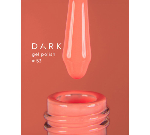 Гель-лак DARK №053, пастельно-кораловий, 6 мл