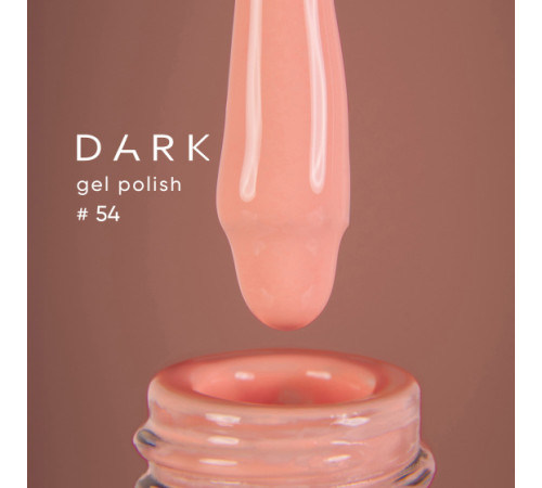 Гель-лак DARK №054, пастельний помаранчевий, 10 мл