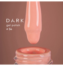 Гель-лак DARK №054, пастельний помаранчевий, 6 мл