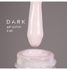 Гель-лак DARK №060, біло-рожевий айворі, 10 мл