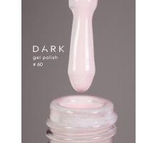 Gel polish DARK No. 060, white-pink ivory, 6 ml