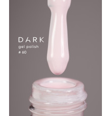 Гель-лак DARK №060, біло-рожевий айворі, 6 мл