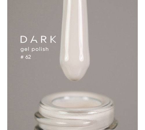 Гель-лак DARK №062, сливочный айвор, 10 мл