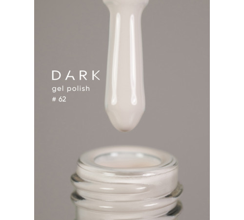 Гель-лак DARK №062, вершковий айворі, 6 мл