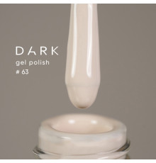 DARK gel polish No. 063, white-beige, 10 ml