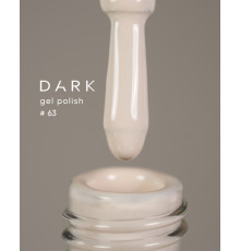DARK gel polish No. 063, white-beige, 6 ml