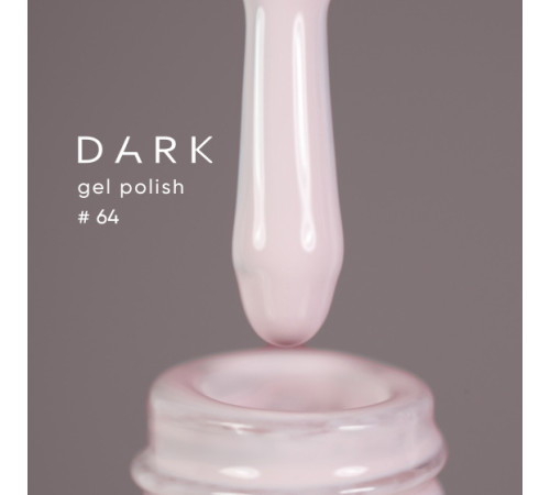 Гель-лак DARK №064, біло-ліловий айворі, 10 мл
