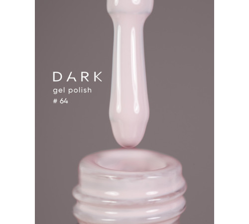Гель-лак DARK №064, біло-ліловий айворі, 6 мл