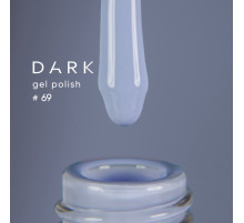 Гель-лак DARK №069, ніжний сіро-блакитний, 10 мл