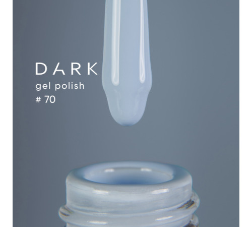 Гель-лак DARK №070, світло-бірюзовий, 10 мл