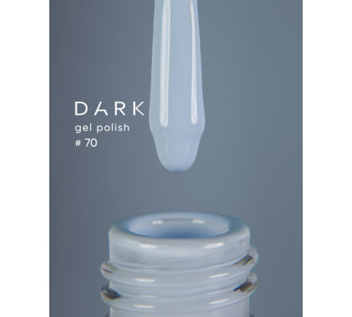Гель-лак DARK №070, світло-бірюзовий, 6 мл