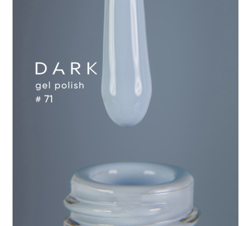 Гель-лак DARK №071, нежный светло-бирюзовый, 10 мл
