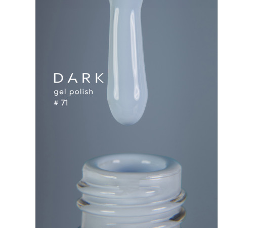 Гель-лак DARK №071, ніжний світло-бірюзовий, 6 мл