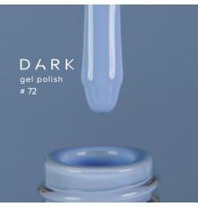 DARK gel polish No. 072, sky blue, 10 ml