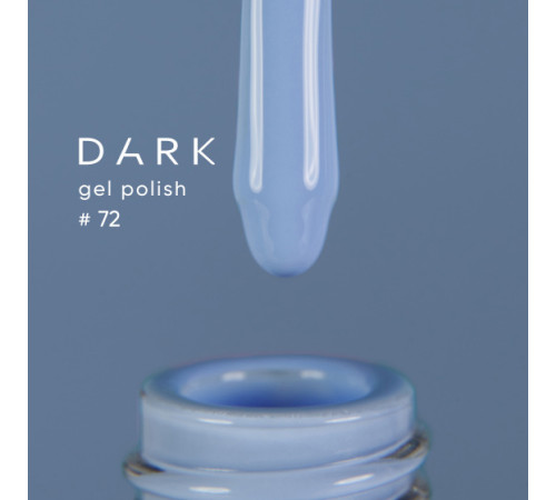 Гель-лак DARK №072, небесно-блакитний, 10 мл