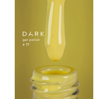 Гель-лак DARK №077, жовтий, 6 мл