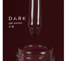 Гель-лак DARK №078, темно-бордовий, 10 мл