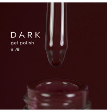Гель-лак DARK №078, темно-бордовый, 10 мл