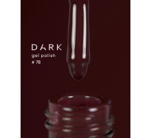 Гель-лак DARK №078, темно-бордовий, 6 мл