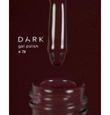 Гель-лак DARK №078, темно-бордовий, 6 мл