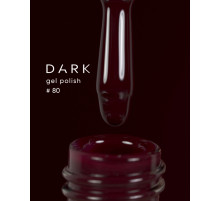 Gel polish DARK No. 080, marsala, 6 ml