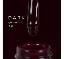 Гель-лак DARK №081, насичений темно-бордовий, 10 мл