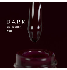 Гель-лак DARK №081, насичений темно-бордовий, 10 мл
