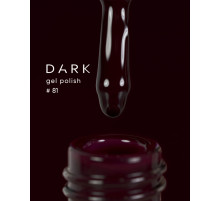 Гель-лак DARK №081, насичений темно-бордовий, 6 мл